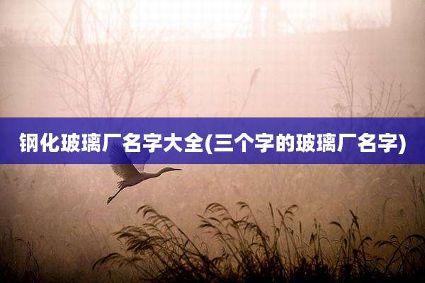 钢化玻璃厂名字大全(三个字的玻璃厂名字)