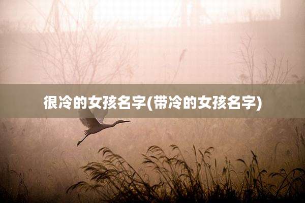 很冷的女孩名字(带冷的女孩名字)