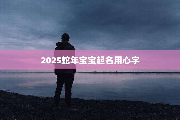 2025蛇年宝宝起名用心字