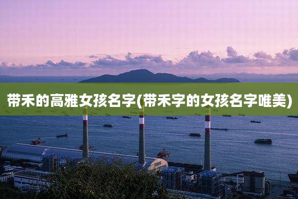 带禾的高雅女孩名字(带禾字的女孩名字唯美)