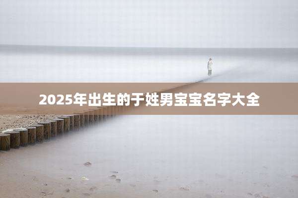 2025年出生的于姓男宝宝名字大全