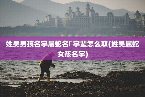 姓吴男孩名字属蛇名瑄字辈怎么取(姓吴属蛇女孩名字)