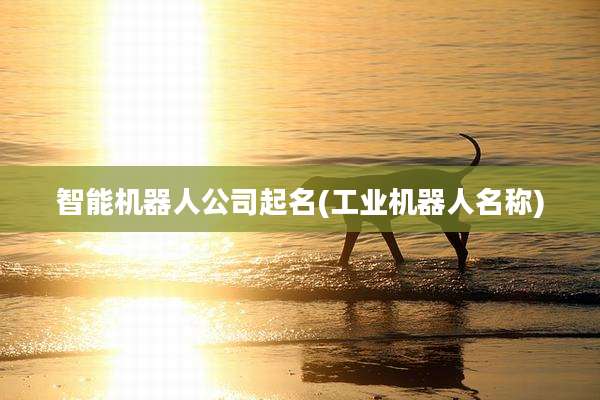 智能机器人公司起名(工业机器人名称)