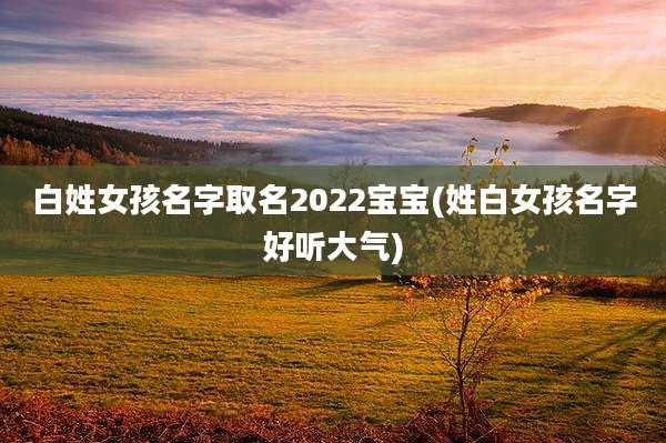 白姓女孩名字取名2022宝宝(姓白女孩名字好听大气)