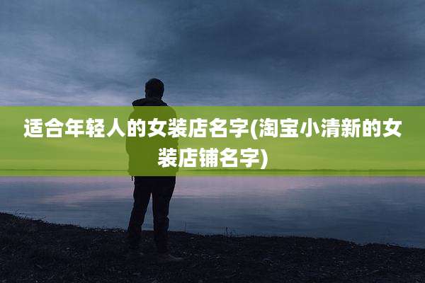 适合年轻人的女装店名字(淘宝小清新的女装店铺名字)