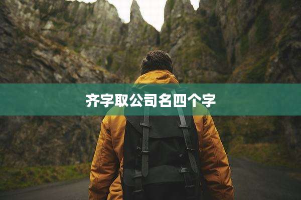 齐字取公司名四个字
