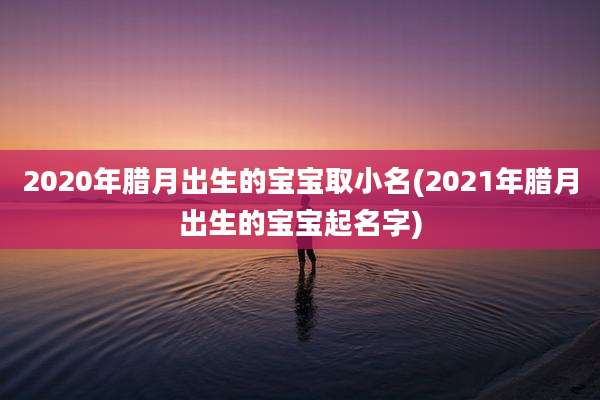 2020年腊月出生的宝宝取小名(2021年腊月出生的宝宝起名字)