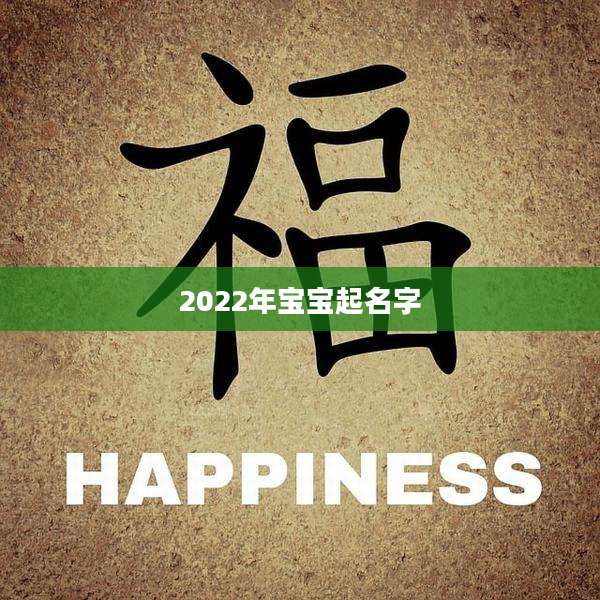 2022年宝宝起名字