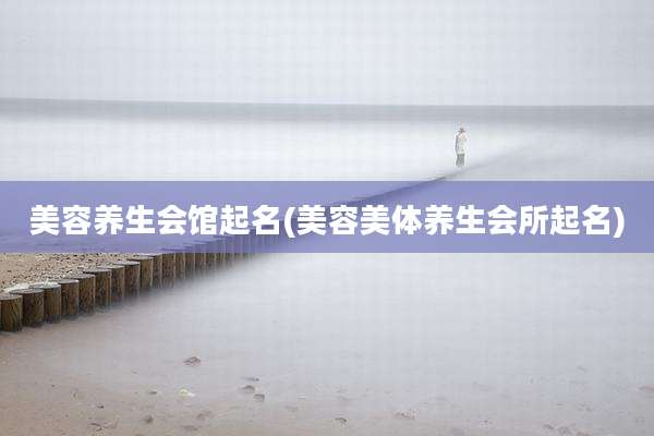 美容养生会馆起名(美容美体养生会所起名)