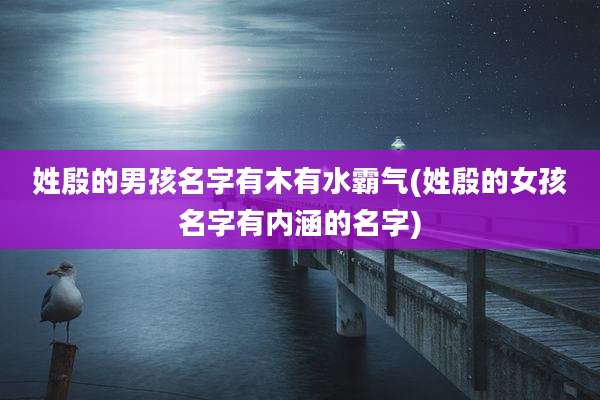 姓殷的男孩名字有木有水霸气(姓殷的女孩名字有内涵的名字)