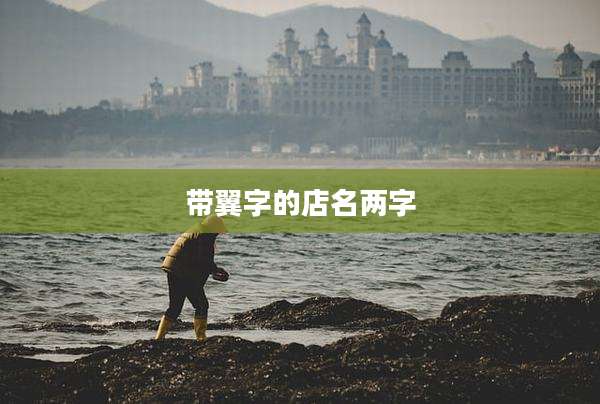 带翼字的店名两字