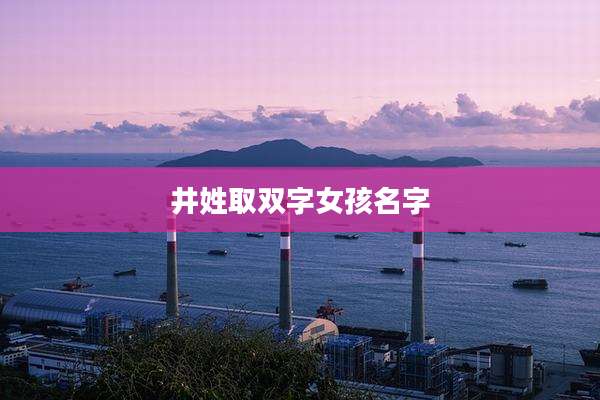 井姓取双字女孩名字