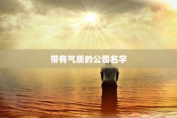 带有气质的公司名字