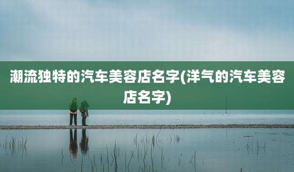潮流独特的汽车美容店名字(洋气的汽车美容店名字)