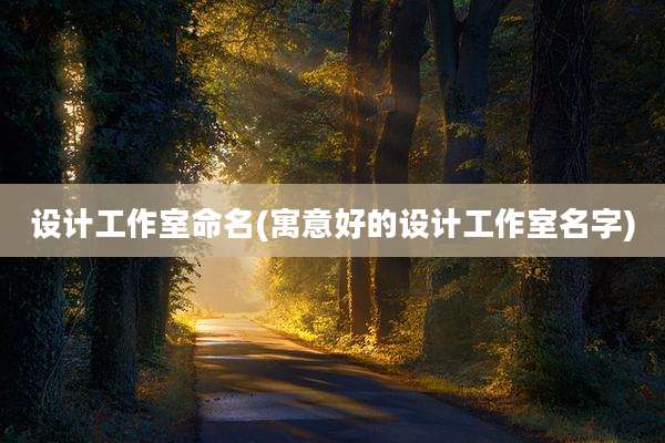 设计工作室命名(寓意好的设计工作室名字)