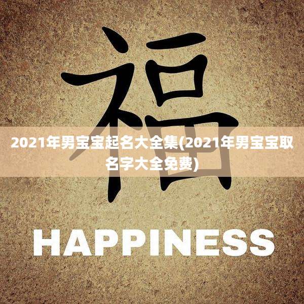 2021年男宝宝起名大全集(2021年男宝宝取名字大全免费)