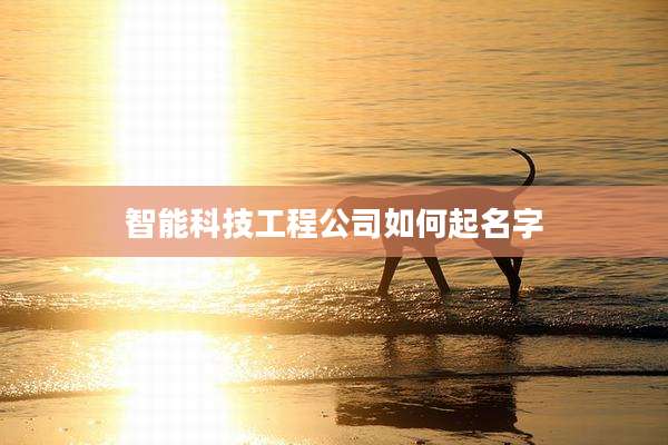 智能科技工程公司如何起名字
