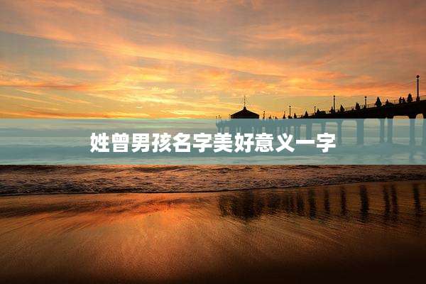 姓曾男孩名字美好意义一字