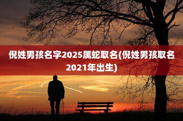 倪姓男孩名字2025属蛇取名(倪姓男孩取名2021年出生)