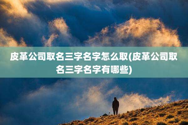 皮革公司取名三字名字怎么取(皮革公司取名三字名字有哪些)