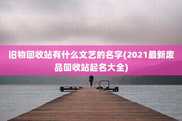 旧物回收站有什么文艺的名字(2021最新废品回收站起名大全)