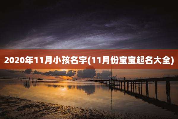 2020年11月小孩名字(11月份宝宝起名大全)