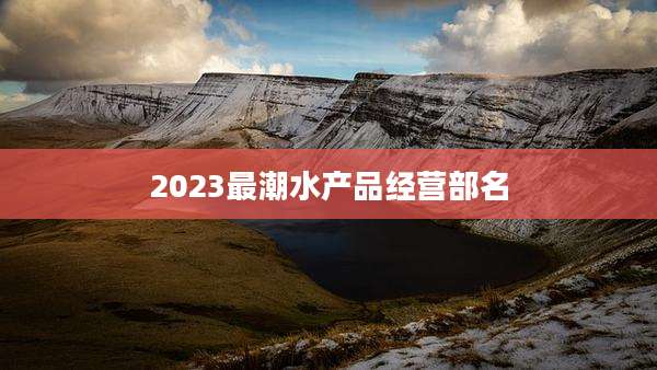 2023最潮水产品经营部名