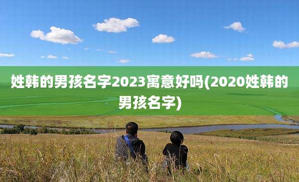 姓韩的男孩名字2023寓意好吗(2020姓韩的男孩名字)