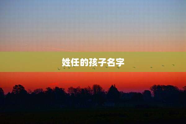 姓任的孩子名字
