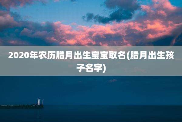2020年农历腊月出生宝宝取名(腊月出生孩子名字)