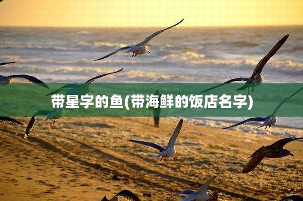带星字的鱼(带海鲜的饭店名字)