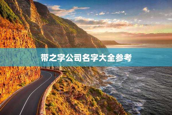 带之字公司名字大全参考