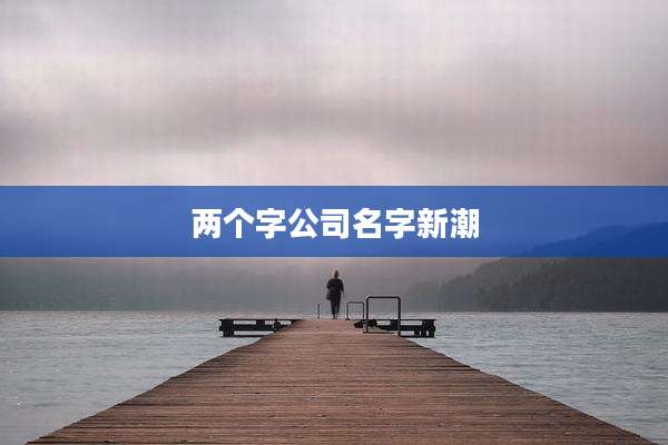 两个字公司名字新潮