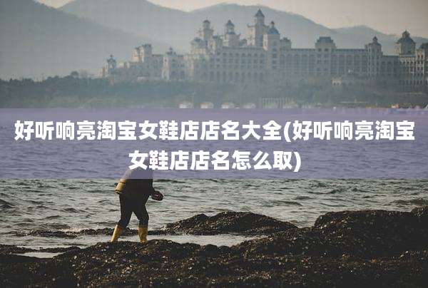好听响亮淘宝女鞋店店名大全(好听响亮淘宝女鞋店店名怎么取)