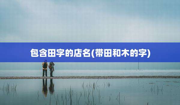 包含田字的店名(带田和木的字)