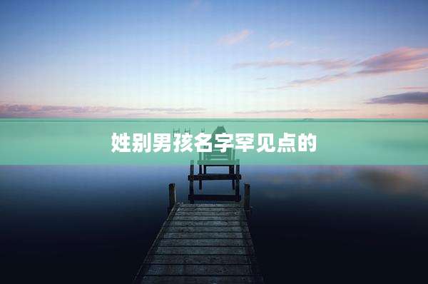 姓别男孩名字罕见点的