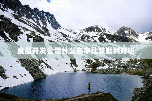 食品开发公司什么名字比较顺利好听