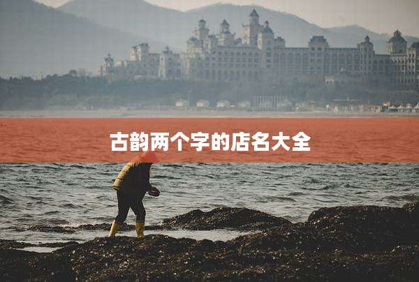 古韵两个字的店名大全