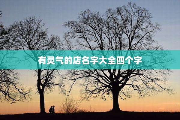 有灵气的店名字大全四个字