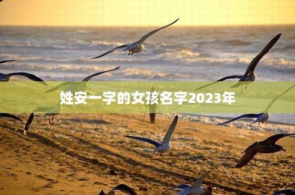 姓安一字的女孩名字2023年