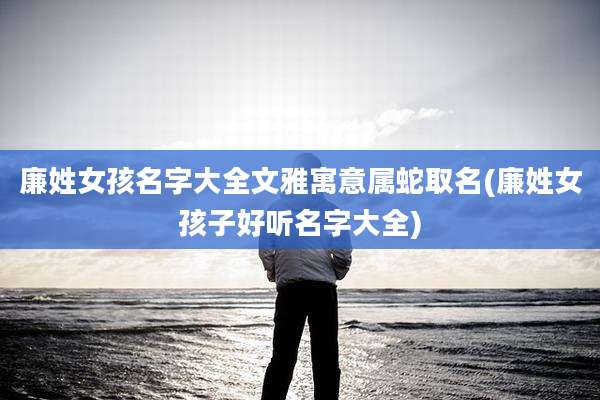 廉姓女孩名字大全文雅寓意属蛇取名(廉姓女孩子好听名字大全)
