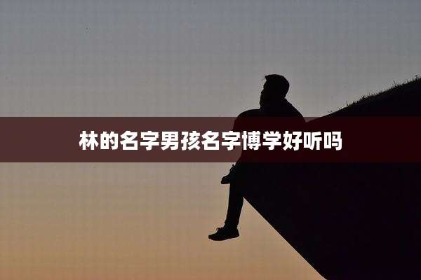 林的名字男孩名字博学好听吗