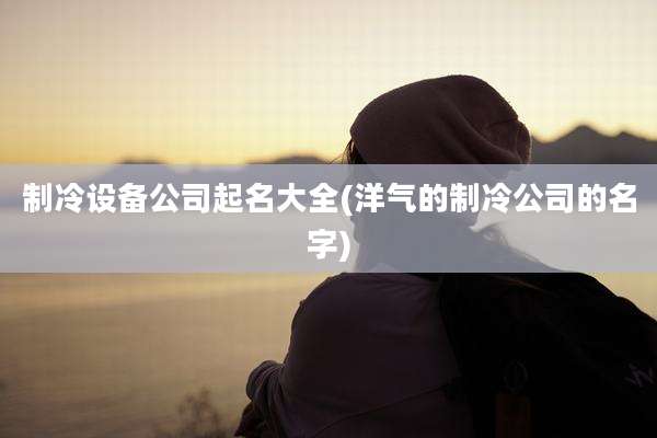 制冷设备公司起名大全(洋气的制冷公司的名字)