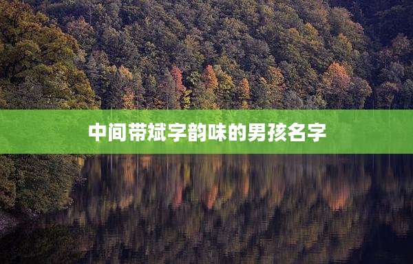 中间带斌字韵味的男孩名字