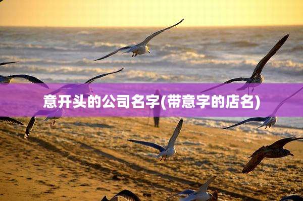 意开头的公司名字(带意字的店名)