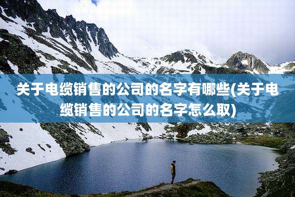 关于电缆销售的公司的名字有哪些(关于电缆销售的公司的名字怎么取)
