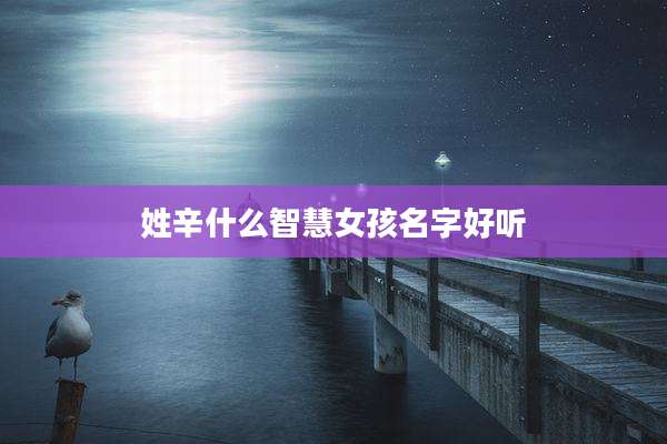 姓辛什么智慧女孩名字好听