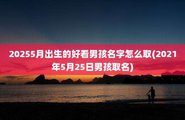 20255月出生的好看男孩名字怎么取(2021年5月25日男孩取名)