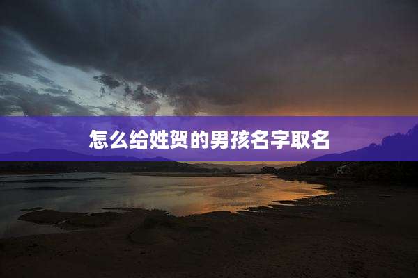 怎么给姓贺的男孩名字取名