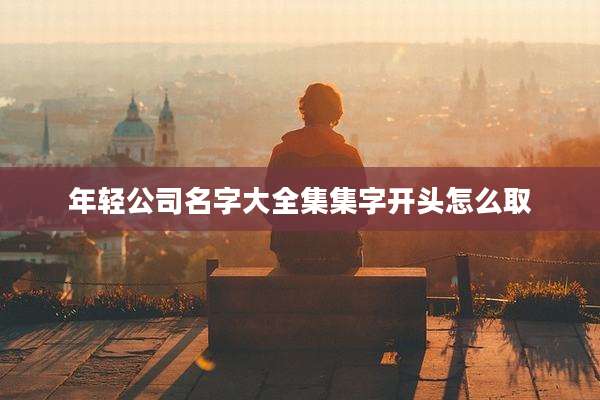 年轻公司名字大全集集字开头怎么取